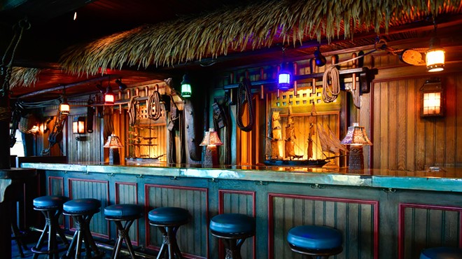 a bar with props