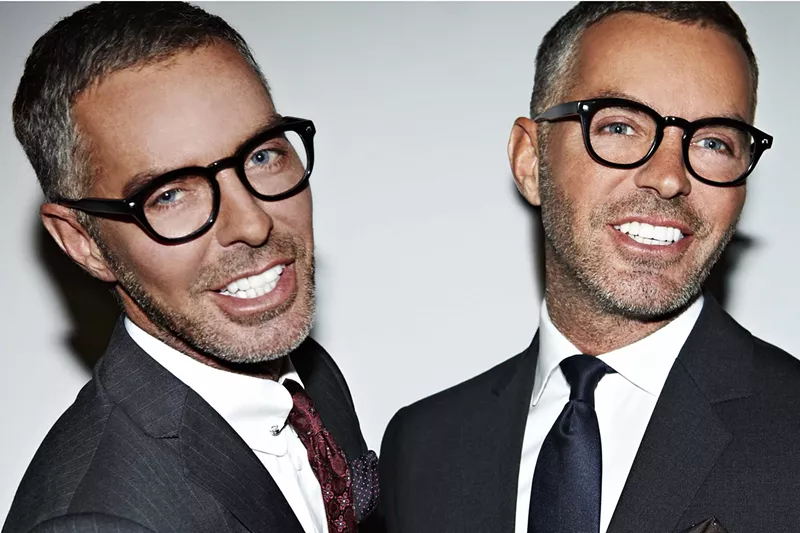 Image: Twins Dean and Dan Caten, the Canadian designer duo behind the clothing brand Dsquared2, are celebrating the vibrant styles of Miami with a capsule collection designed for this year's Super Bowl.