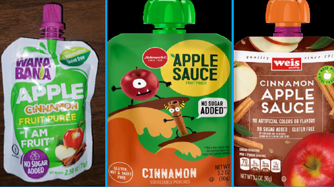 The FDA released pictures of WanaBana's brightly colored applesauce pouches to help consumers identify the recalled products.