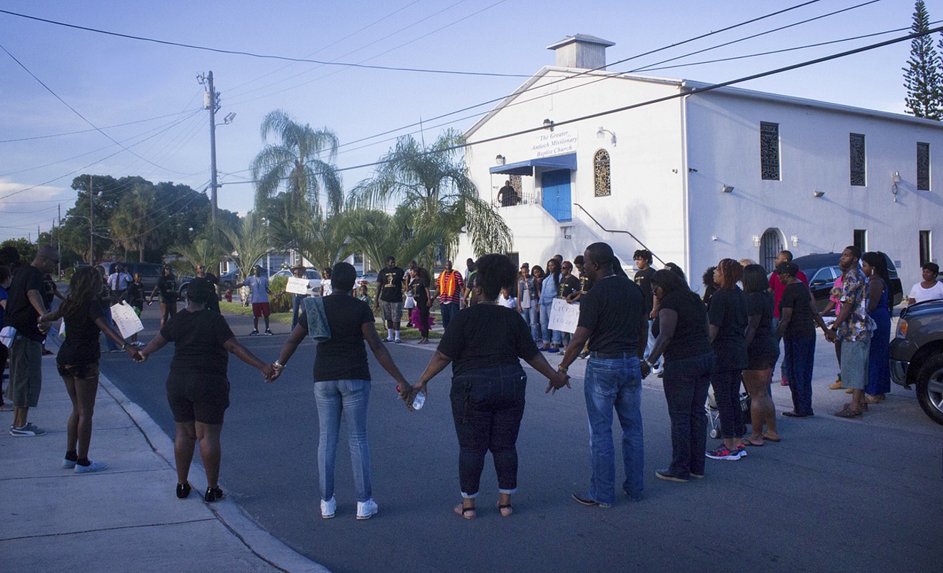 Pompano Beach residents protested a fatal police shooting this past fall.