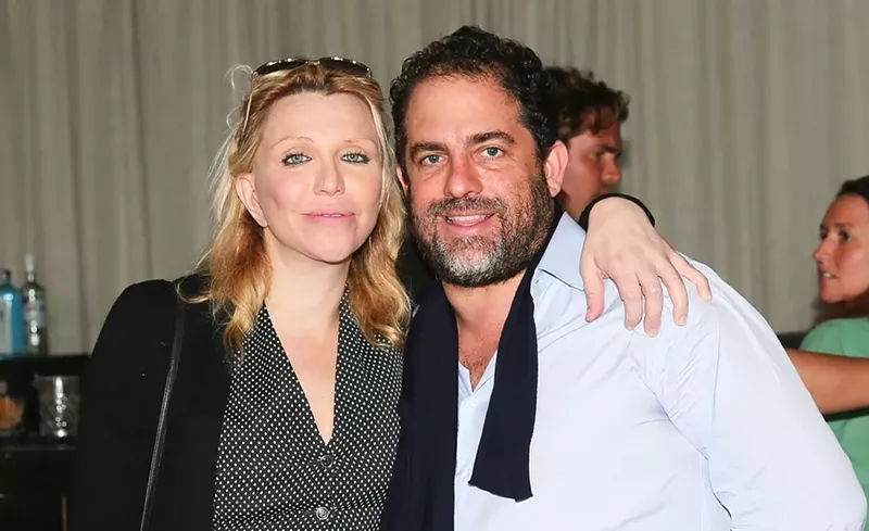 Image: Brett Ratner with Courtney Love in 2016.