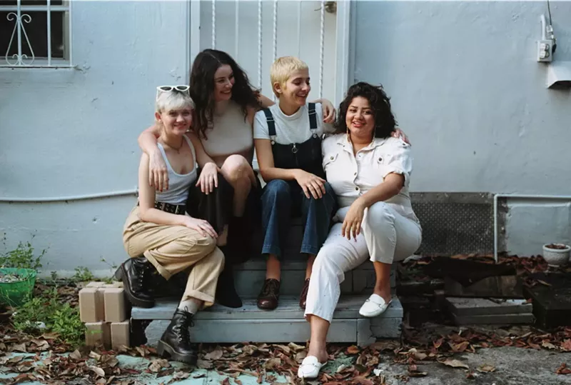 Image: Stephanie Baker (left), Kali Ann Kahn, Claudia Rodriguez, and Pamela Longsword.