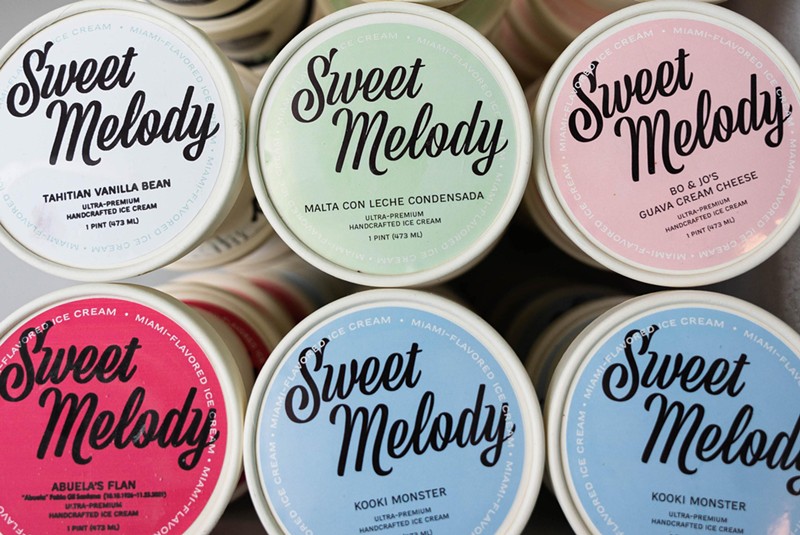 Will one of these pints from Sweet Melody ice cream in Miami have the golden ticket?