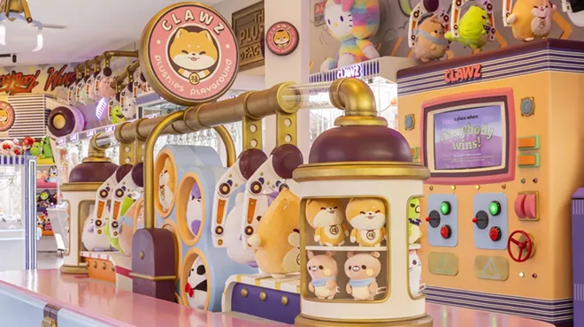 interior of a plushie arcade store