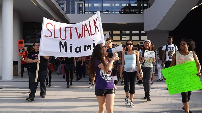 Slut Walk at FIU Protests Rape on Campus and Worldwide Sexual Assault Miami New Times