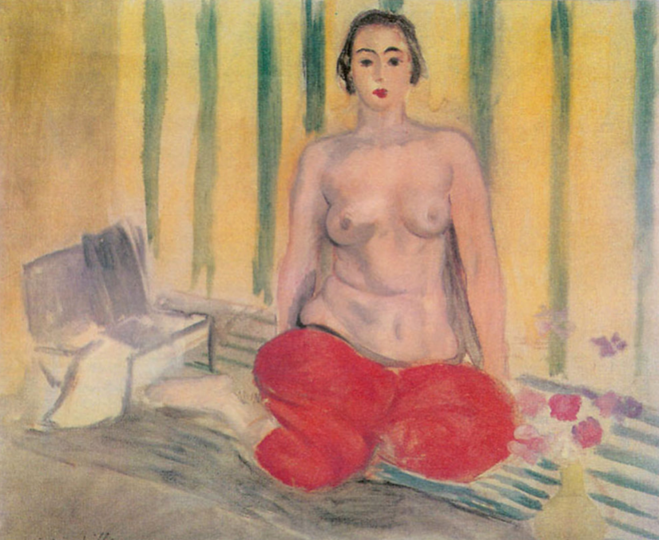 "Odalisque in Red Pants"