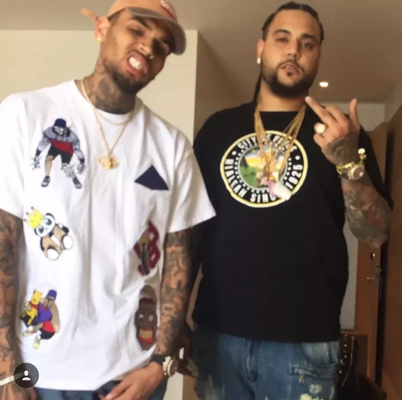 Image: Chris Brown (left) and Harrison Garcia