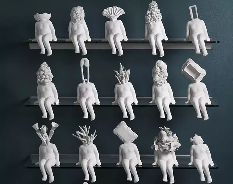Image: Ceramic works by Miami artist Morel Doucet.