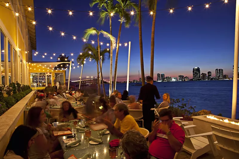 Image: Rusty Pelican's outdoor area.