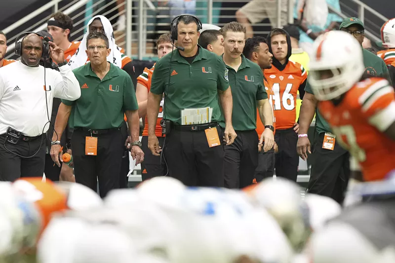 Image: UM head coach Mario Cristobal and his Hurricanes don't need a new stadium, they need to play better football.