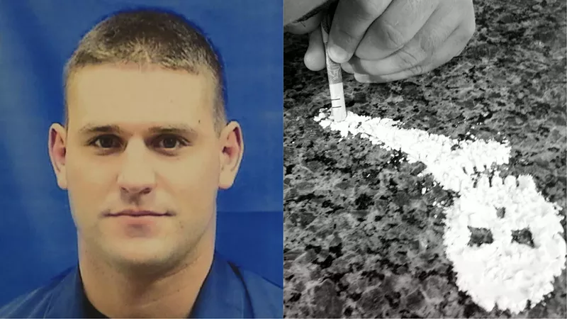 Image: Miami Cop Adrian Santos was arrested on cocaine possession charges this week.