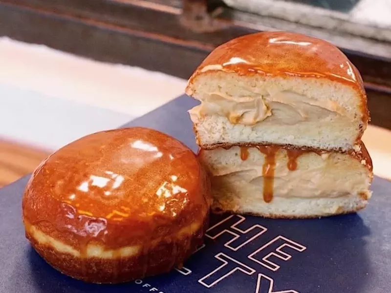Image: Check out the Salty's flan doughnut.