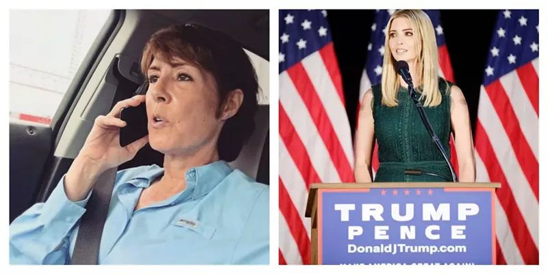 Image: Gwen Graham (left) spent a weekend in the Hamptons at the same party as Ivanka Trump and Jared Kushner.