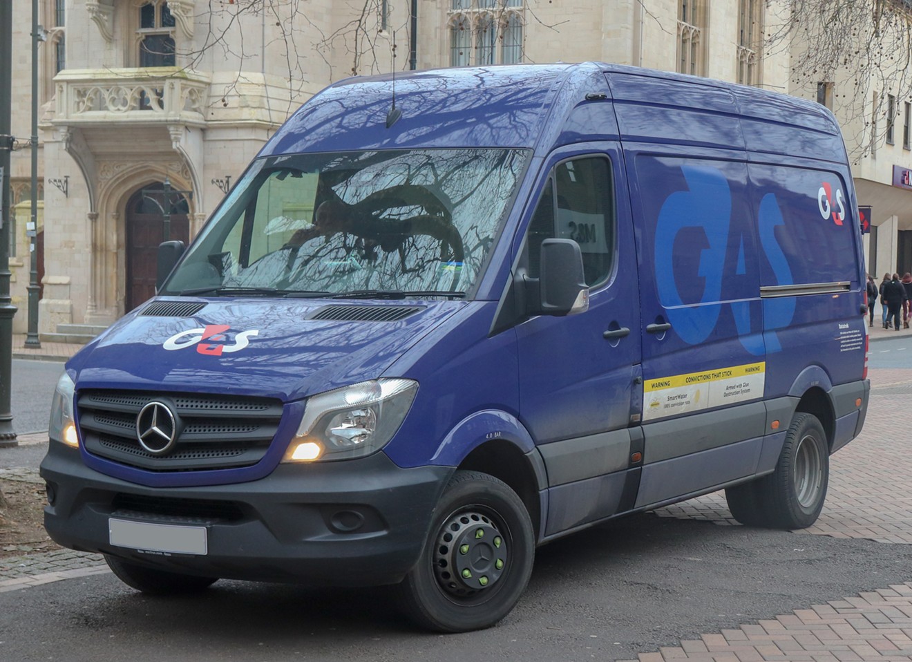 A G4S Secure Solutions van in the United Kingdom.