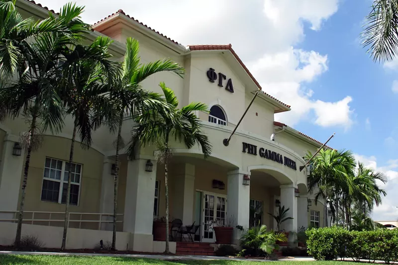 Image: Phi Gamma Delta house on the Florida International University campus.