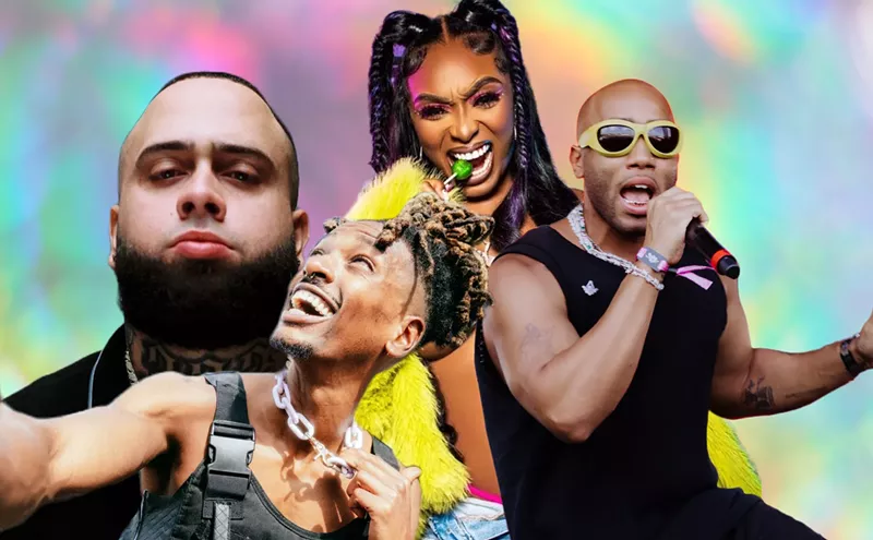 Image: Florida Rappers Bizzy Crook, iCandy, Hoosh, and Danny Towers on 50 Years of Hip-Hop