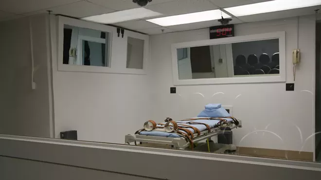 A photo of an execution chamber