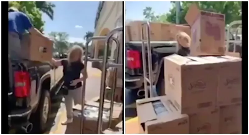 Image: The video was posted on Twitter, where it's already received nearly 50,000 retweets.