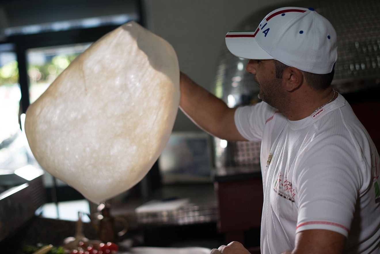 At La Leggenda, Giovanni Gagliardi spends his time perfecting pizza dough.