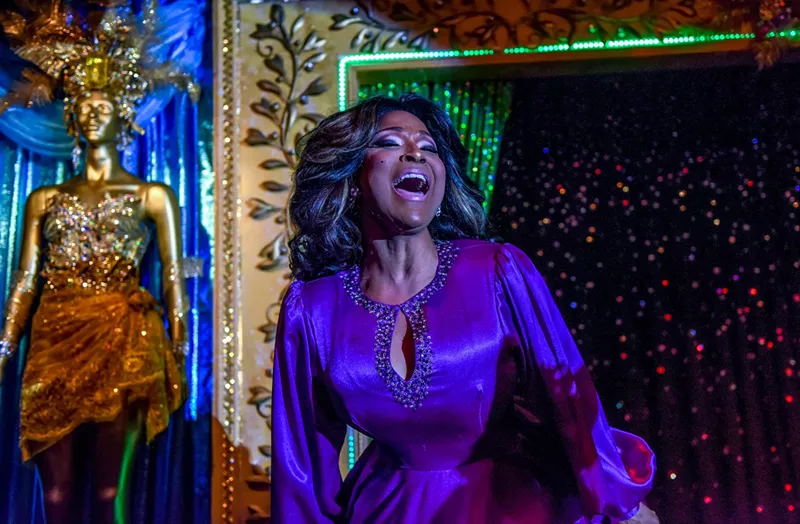 Image: A drag queen performing at Lips Fort Lauderdale