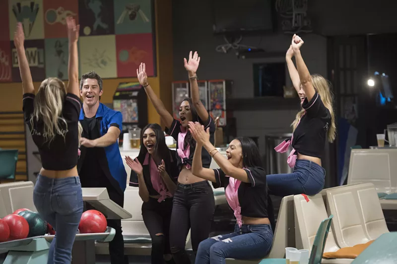 Image: Arie and his brood went bowling.