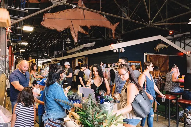 Image: Shoppers navigate homemade goods galore at Tarpon River Brewing in Fort Lauderdale.