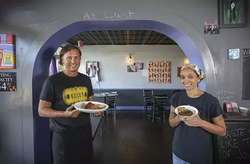 Image: Mike Hampton and Christy Samoy at their Fort Lauderdale restaurant, Hot & Soul, set to close this week.