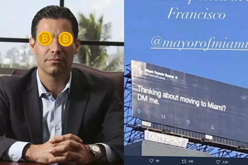 Image: Francis Suarez — dubbed the "tech bro" mayor — has spent the past year courting cryptocurrency and tech entrepreneurs from San Francisco.