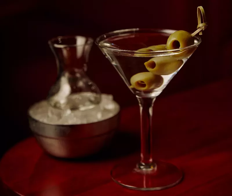 Image: A perfect martini at Fox's Lounge