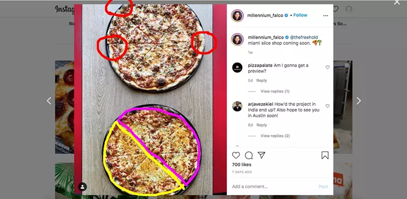 Image: Food blogger Joe Rosenthal called it "some Chuck E Cheese trickery."