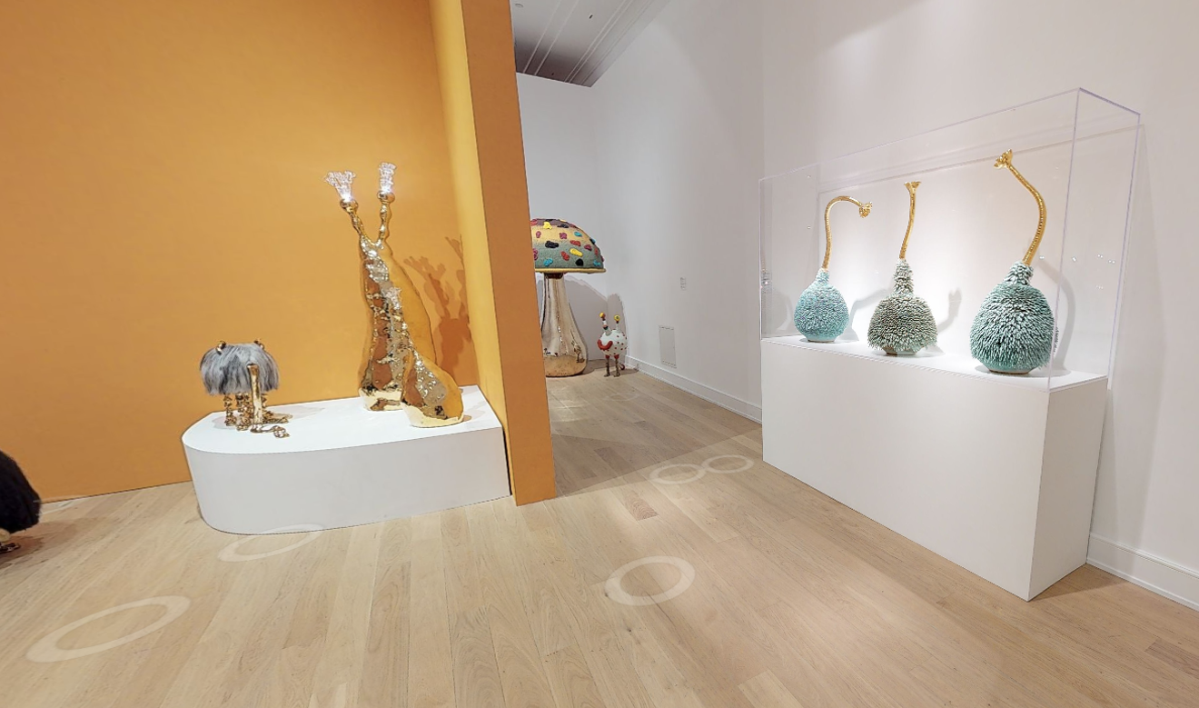 A still from a virtual tour of the Haas Brothers' "Ferngully" exhibition at the Bass.