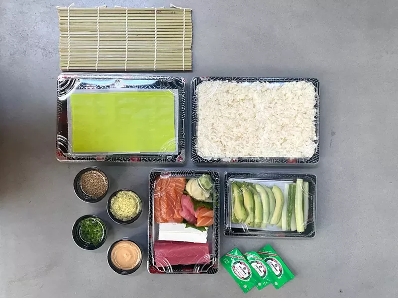 Image: A make-your-own-sushi kit from Pubbelly