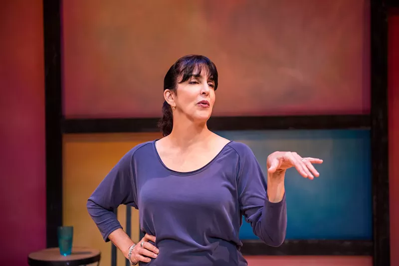 Image: Elena María García plays an event planner and 20 other women in ¡Fuácata!