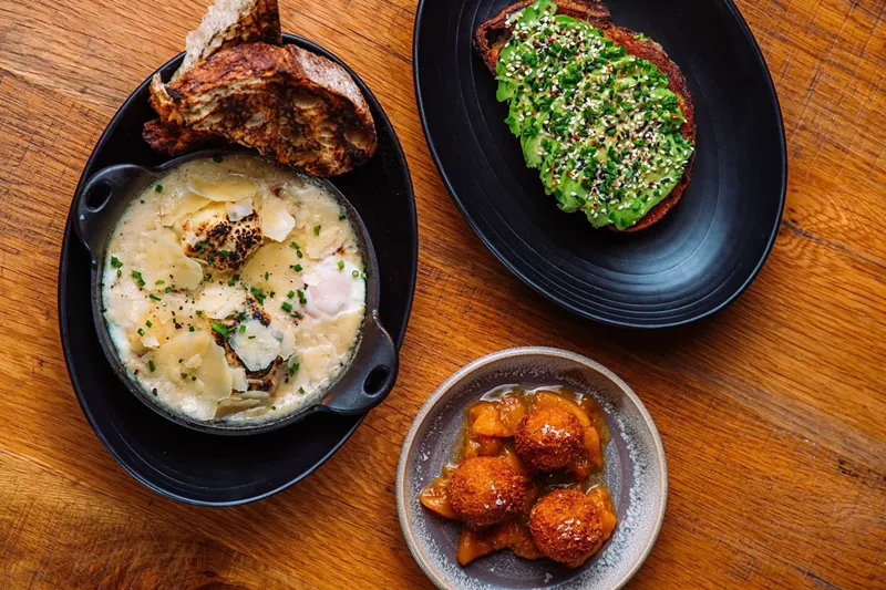 Image: Croquetas and avocado toast are among Glass & Vine's new brunch items.
