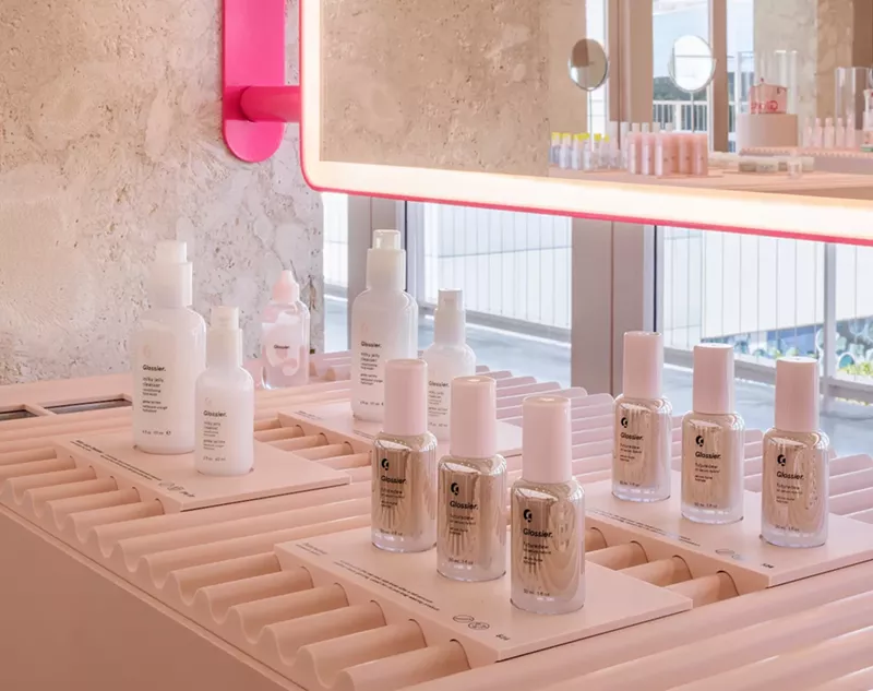 Image: Glossier returns to Miami with a permanent store in the Miami Design District.