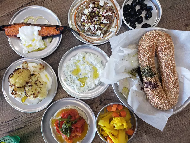Image: Hadekel 1's Mediterranean brunch.