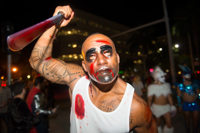 Halloween night on Lincoln Road 2015.