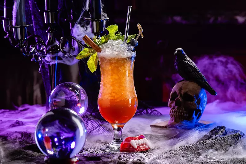 Image: a cocktail with smoke