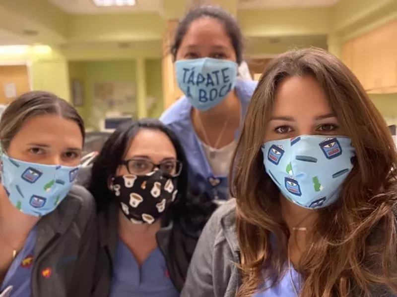 Image: Martha of Miami's original designs as worn by local nurses.