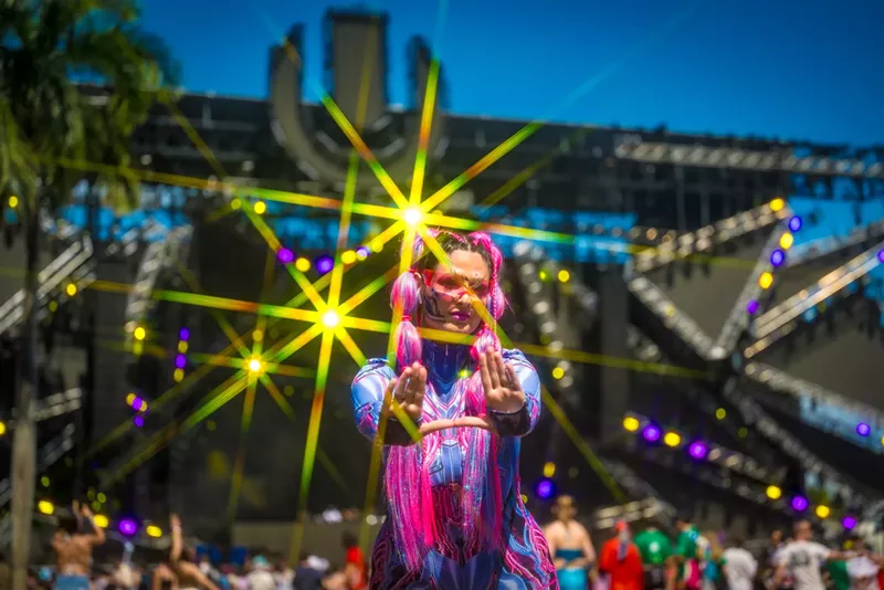 Image: Woman at Ultra Music Festival in Miami