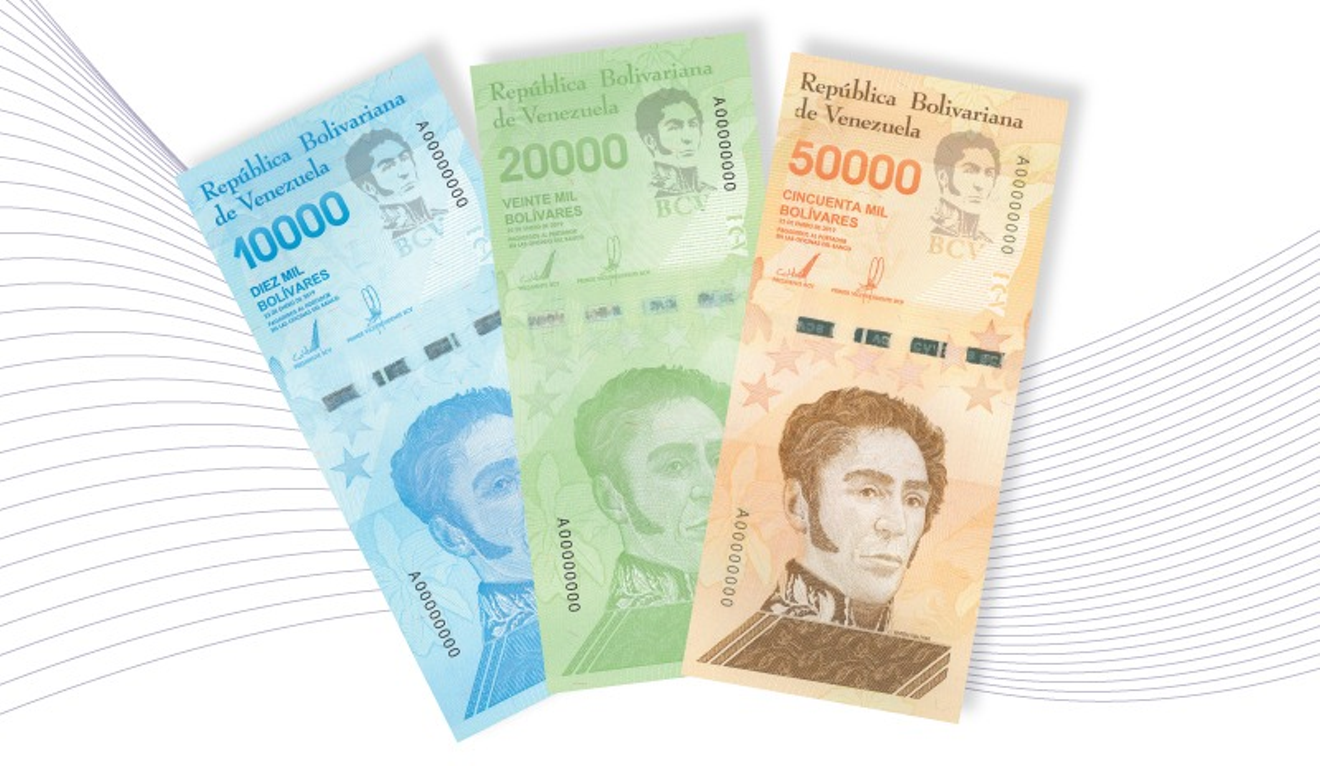Venezuela’s central bank announced this week it will begin circulating new 10,000, 20,000, and 50,000 bolívar bills.