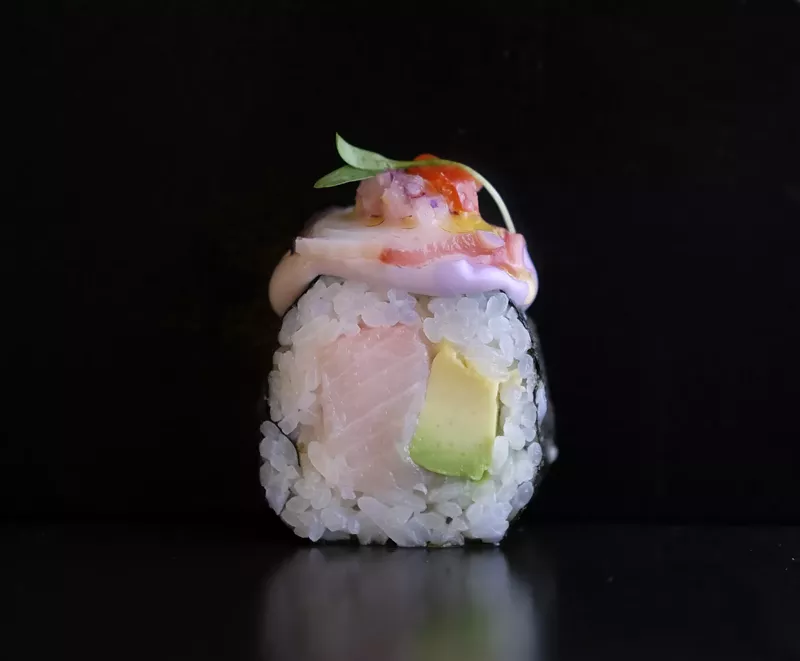 Image: Pulpo al olivo maki at Itamae.