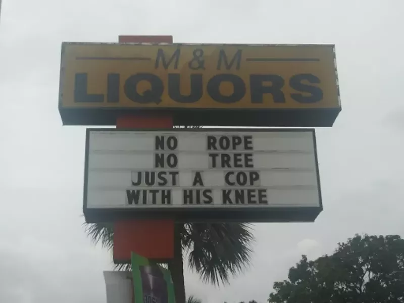 Image: A Hialeah liquor store owner known for his political poetry comments on George Floyd's killing.