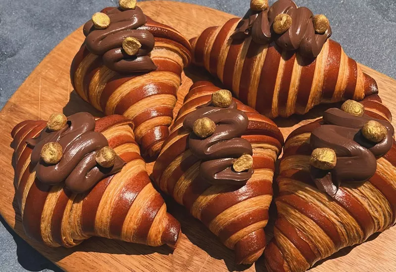 Image: chocolate croissants