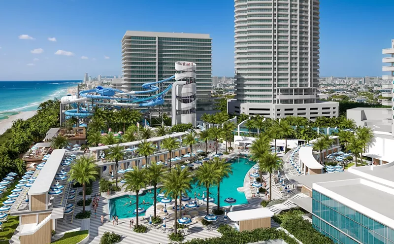 Image: Historic Miami Beach Hotel Is Building a Massive New Water Park