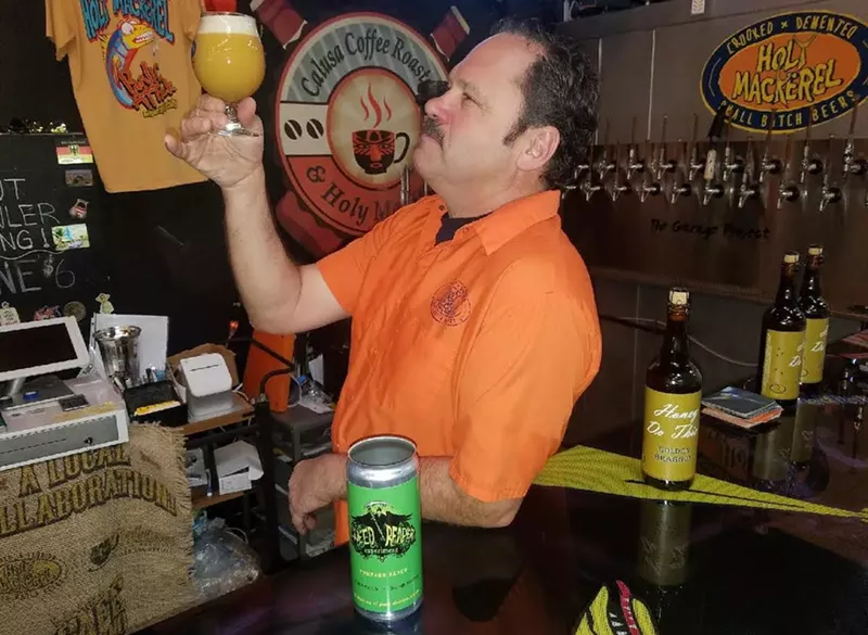 Image: Holy Mackerel Small Batch Beers brewer/owner Bobby Gordash.