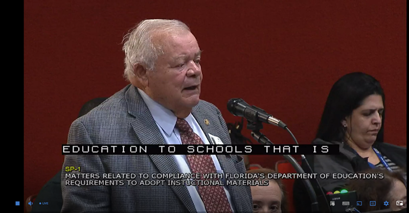 Image: "Sodom and Gomorrah": One elderly speaker at the July 28 special meeting of the Miami-Dade school board invoked the Bible's twin sin cities.