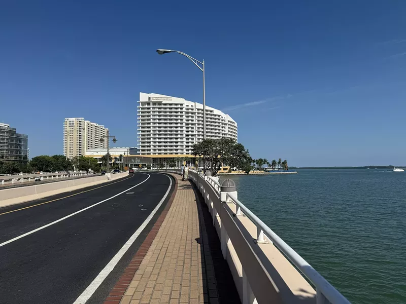 Image: Construction visual of Brickell Key bridge repairs
