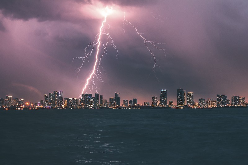 Lightning does strike in Miami.