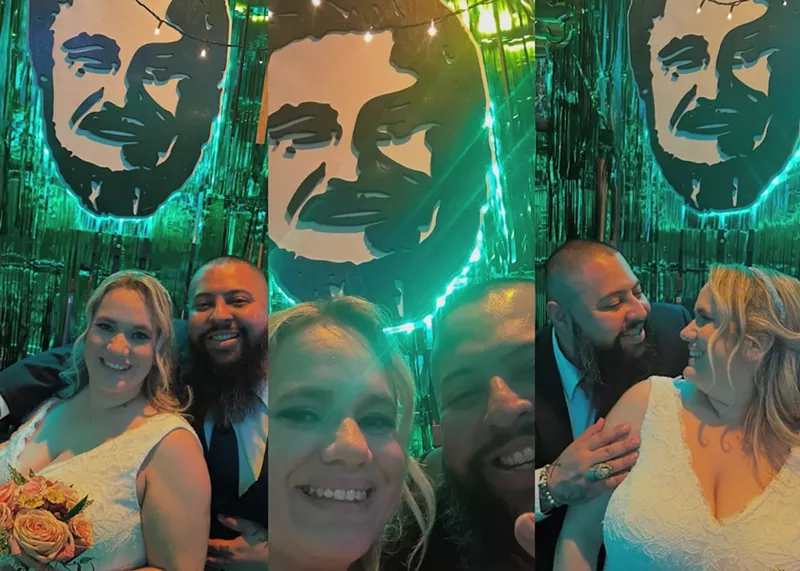 Image: A Miami couple went viral on Instagram after hosting their wedding after-party at Flanigan's Seafood Bar & Grill in Hialeah, and people can't get enough.
